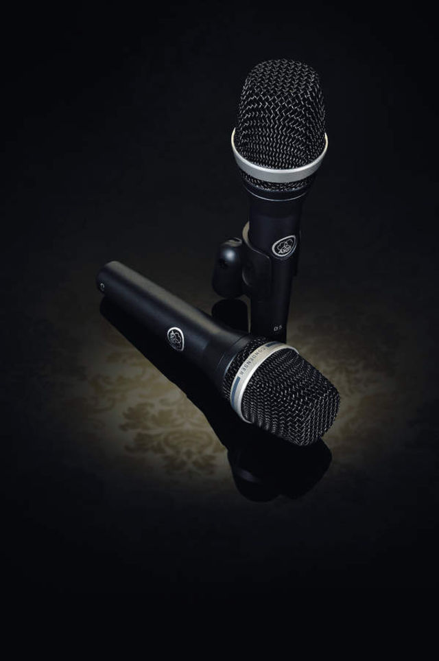 AKG's new C5 and D5 (standing) microphones.